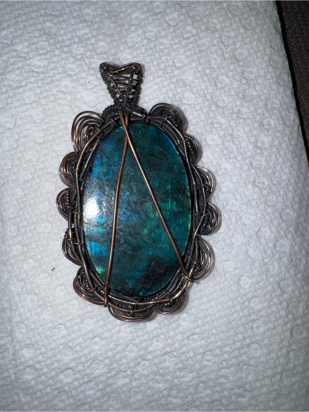 4 different Wire-Wrapped Pendants - Picture 3 of 16